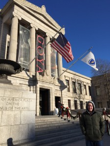 Peter at the Museum of Fine Art in Boston on New Years Eve 2014.