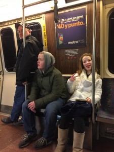 Riding the Green Line to Lechmere.