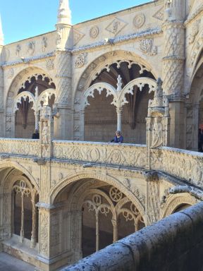Inside Jeronimos Monastery in Belem