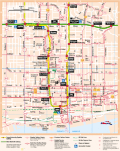 Toronto Downtown Core Map