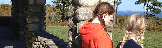 Enjoying the Stone House at Beech Hill