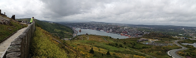 Looking from Signal Hill towards St. John's