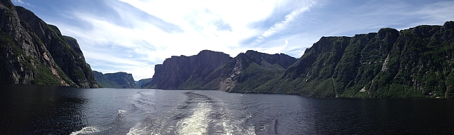 Returning from our Boat Tour of Western Brook Pond... a landlocked fjord located in Gros Morne NP