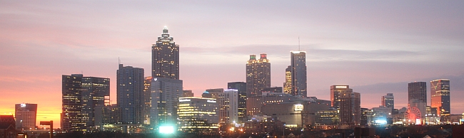 Early morning pciture from our room of the Atlanta  Skyline