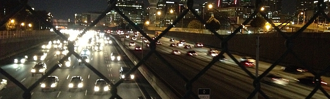 Crossing over the I-77 in Atlanta, Georgia