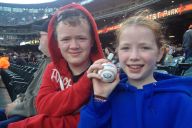 Monica & Peter at Giants Game